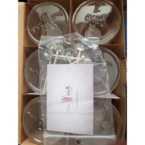 Pink Zebra Essentials Petite Glass and Wicks 6 pack - NEW - Picture 1 of 6